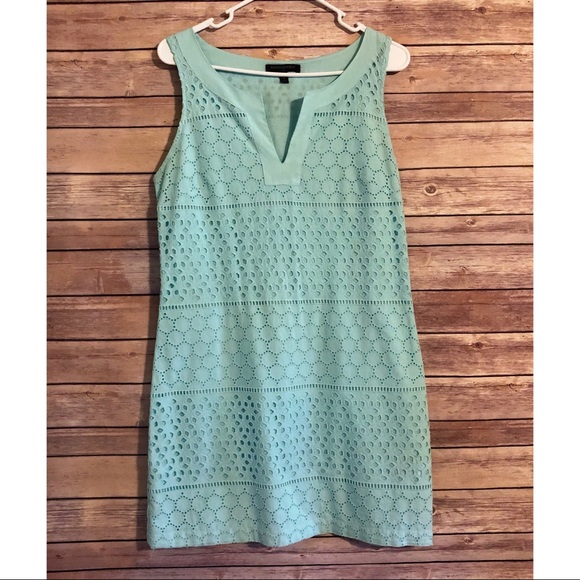 Banana Republic Dresses & Skirts - Banana Republic Light Blue Rio Eyelet Shift Dress